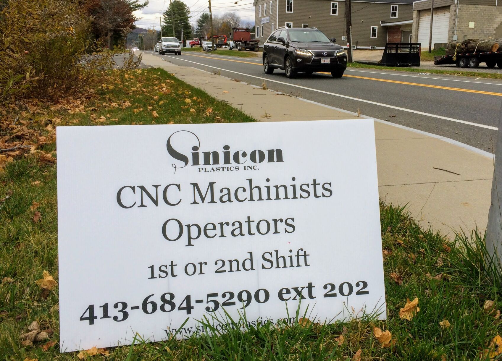 Sinicon Plastics job sign